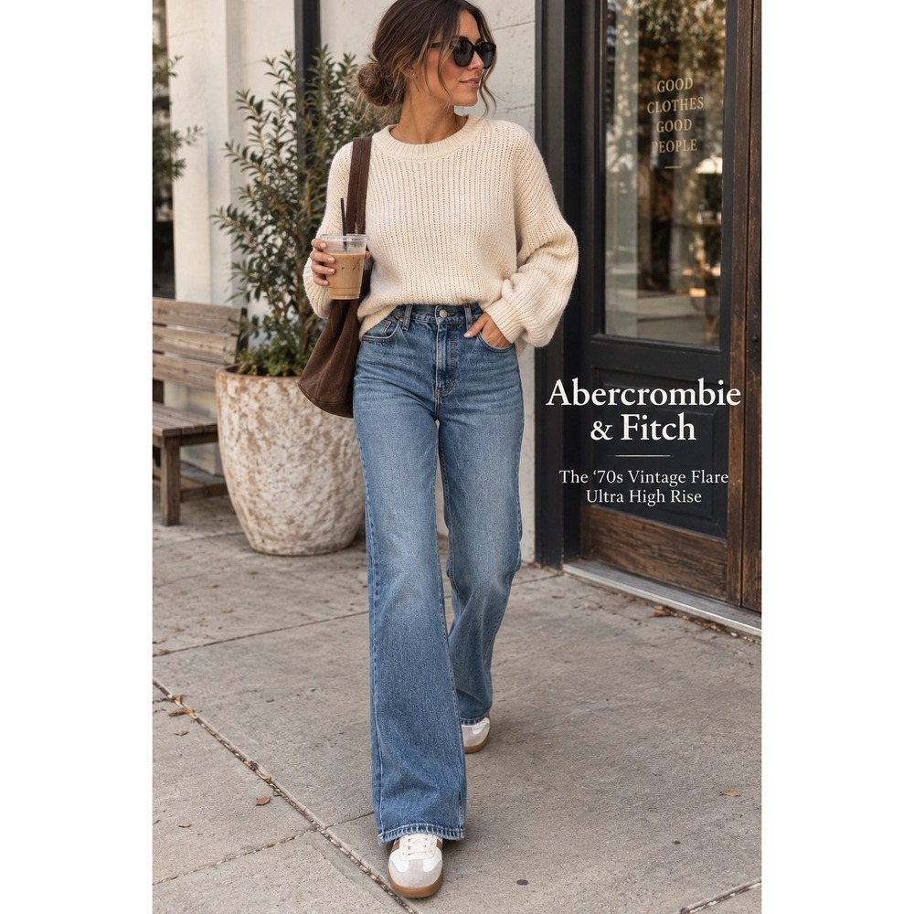 Abercrombie & Fitch '70s Vintage Flare Jeans | Ultra High Rise | 27